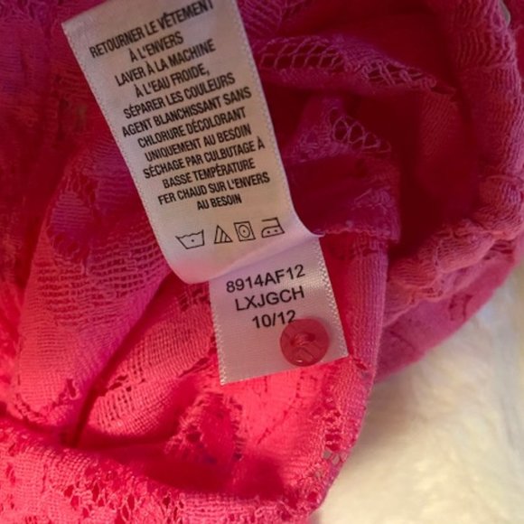 Aeropostale all-Lace Sheer Floral Peplum top Ladies Junior Size XS NWT - Picture 8 of 9